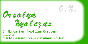 orsolya nyolczas business card